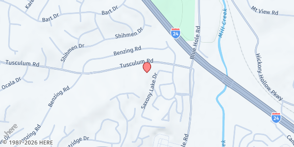 Map showing The Branch - Antioch United Methodist Church at 41 Tusculum Road, Nashville, TN