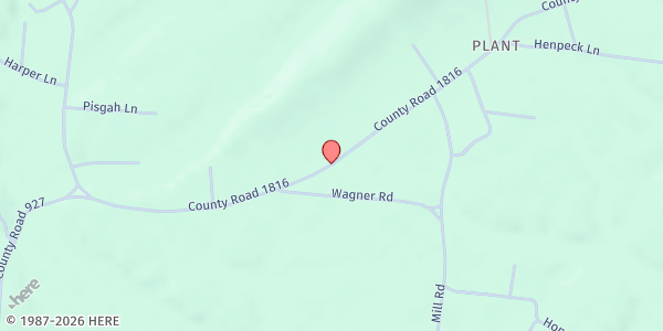 Map showing Pisgah United Methodist Church at 4860 Old State Rte 1, New Johnsonville, TN