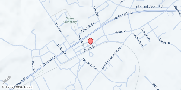 Map showing New Tazewell, TN 37824 Food Pantry at , New Tazewell, TN