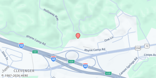Map showing 1220 Rhyne Camp Rd at 1220 Rhyne Camp Rd, Newport, TN