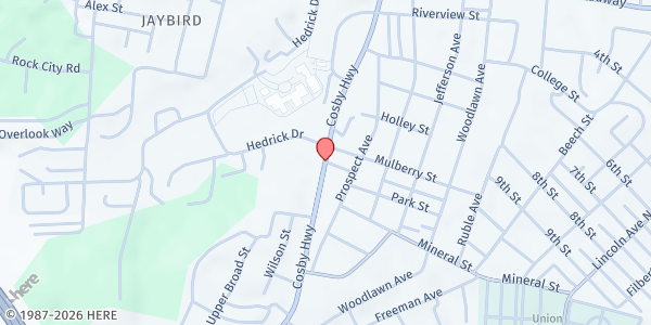 Map showing Newport Food Pantry at , Newport, TN
