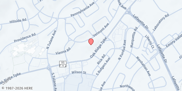 Map showing 323 Vermont Avenue at 323 Vermont Avenue, Oak Ridge, TN