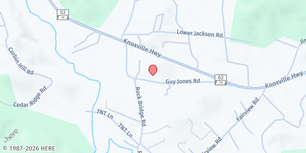 Map showing 125 Guy Jones Road at 125 Guy Jones Road, Oliver Springs, TN