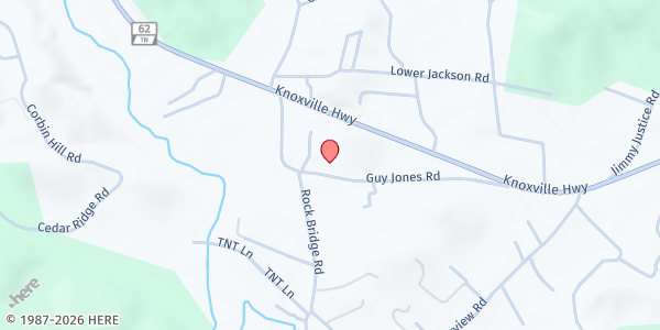 Map showing Coalfield Seventh-day Adventist Church at Coalfield Seventh-day Adventist Church, Oliver Springs, TN