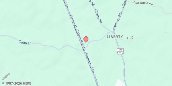 Map showing Lakeside Christian Fellowship at 2920 Hwy. 641 North, Paris, TN