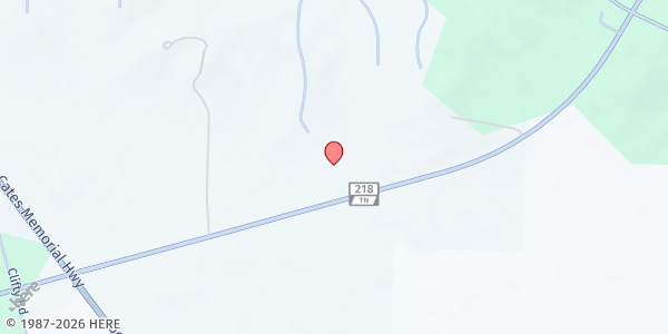 Map showing Paris First Church of the Nazarene at 4220 Hwy 218 Bypass, Paris, TN