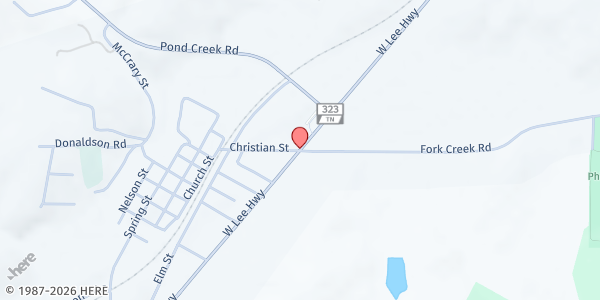 Map showing Philadelphia, TN Food Pantry at , Philadelphia, TN