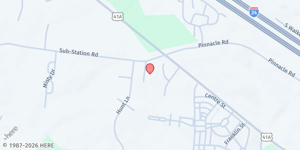 Map showing 24 Church at 1502 Substation Rd, Pleasant View, TN