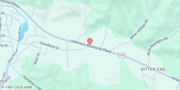Map showing Roan Mountain Good Samaritan at 8491 Hwy. 19 E., Roan Mountain, TN
