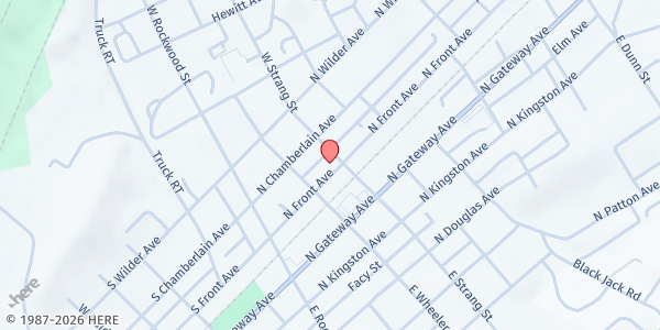 Map showing Rockwood Ministerial Association at 221 N. Front Ave., Rockwood, TN