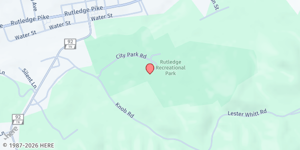 Map showing Grainger County Service Area at Grainger County, Rutledge, TN