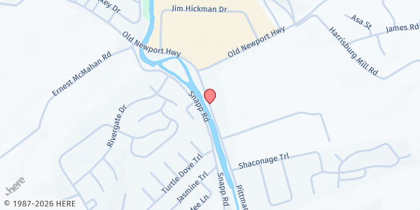 Map showing Richardson's Cove Food Pantry at Richardson's Cove, Sevierville, TN