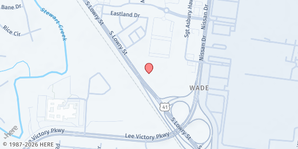 Map showing Highland Heights Church of Christ at 785 South Lowry Street, Smyrna, TN