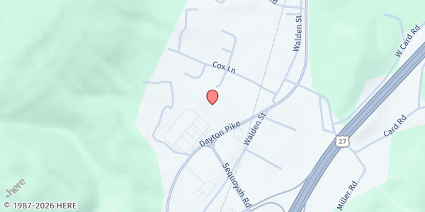 Map showing First Baptist Church of Soddy Daisy at 10185 Dayton Pike, Soddy-Daisy, TN