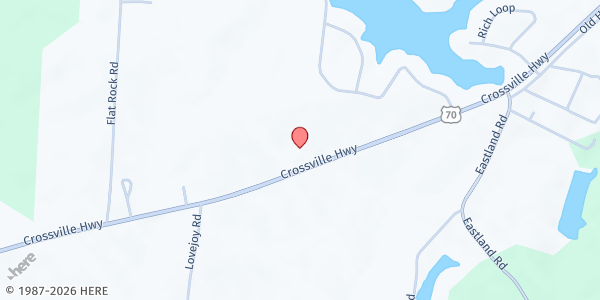 Map showing BonDeCroft Baptist Church - God's Pantry at 8545 Crossville Hwy, Sparta, TN