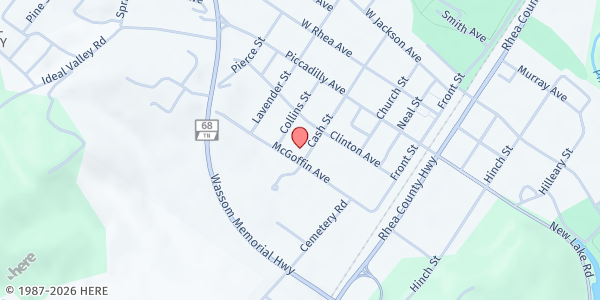 Map showing Community Fellowship Spring City at , Spring City, TN