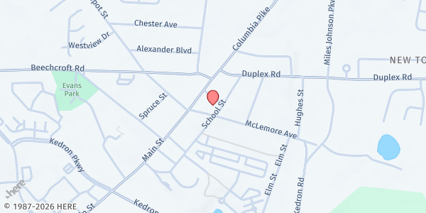 Map showing The Well - Spring Hill at 5306 Main Street, Spring Hill, TN