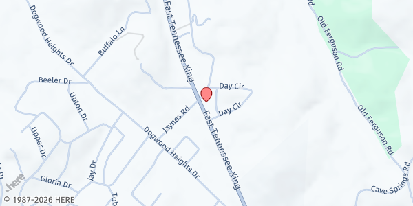 Map showing Manna House at 3230 US-25 E, Tazewell, TN