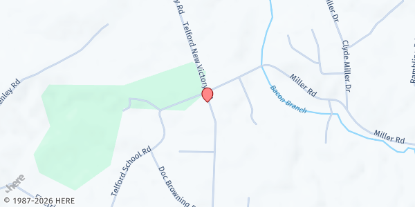 Map showing Telford Ruritan - Mobile Distribution at 295 Telford New Victory Rd, Telford, TN