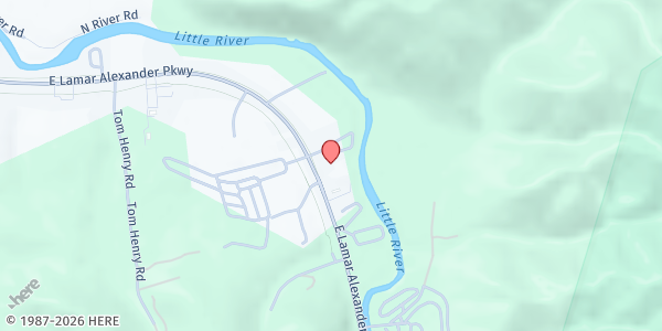 Map showing Townsend Food Pantry at 8453 Highway 73, Townsend, TN