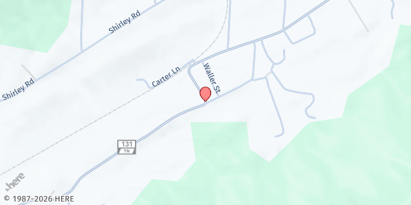 Map showing Washburn Food Pantry at Washburn, Washburn, TN