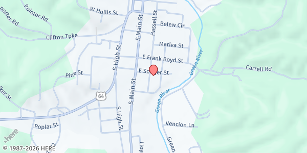 Map showing First Fellowship Church at 311 Hassell St, Waynesboro, TN