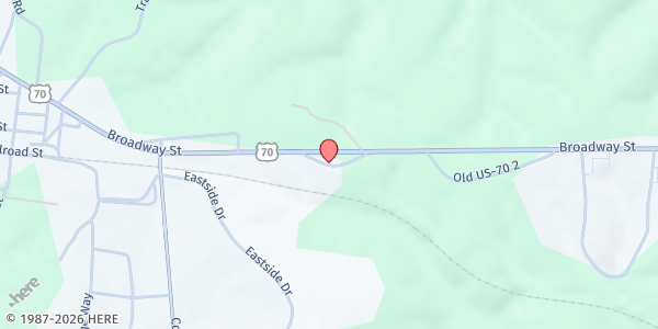 Map showing First Baptist Church - White Bluff at 4979 Highway 70 E, White Bluff, TN