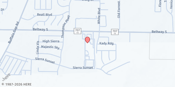 Map showing Beltway Park Church Food Pantry at 4009 Beltway S., Abilene, TX