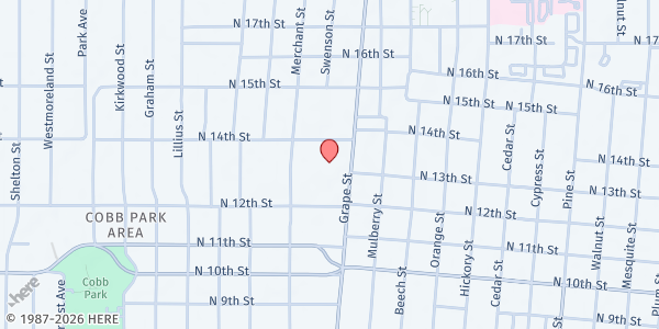 Map showing Church on the Rock at 1228 Grape St., Abilene, TX
