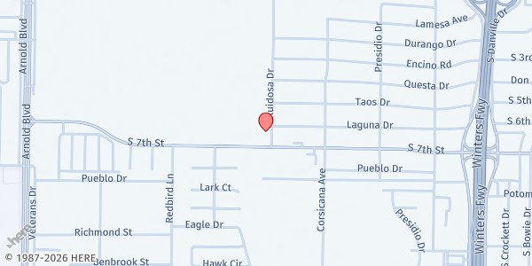 Map showing RCCG Victory House Abilene at 662 Ruidosa Ave., Abilene, TX