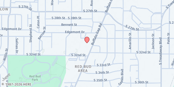 Map showing South Pointe Church at 3050 Buffalo Gap Rd., Abilene, TX