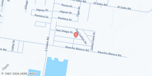 Map showing ARISE South Tower at 212 San Bernardino Dr, Alamo, TX