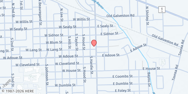 Map showing Farm Gals at 314 S Gordon St, Alvin, TX