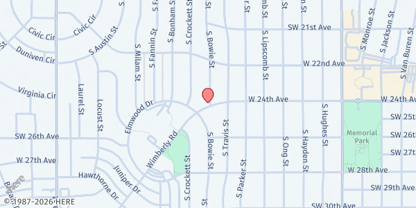 Map showing Beautiful Savior at 3500 S Bowie, Amarillo, TX