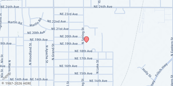 Map showing Catholic Charities - Amarillo at 1900 N. Spring St., Amarillo, TX