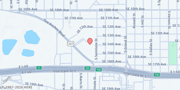 Map showing CSFP Bivins Village at 3201 Tee Anchor Blvd, Amarillo, TX