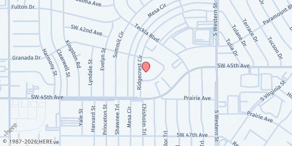 Map showing CSFP Winwood Village at 4421 Ridgecrest Cir, Amarillo, TX