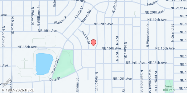 Map showing North Beacon Church of the Nazarene at 1601 N Nelson, Amarillo, TX