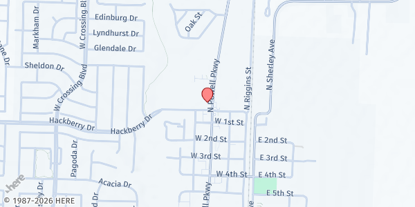 Map showing Grace Place at 505 N. Powell Pkwy, Anna, TX