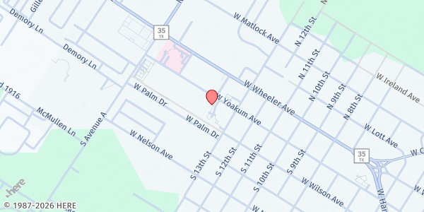 Map showing Aransas Pass Senior Citizens Center at 250 S. 13th St., Aransas Pass, TX