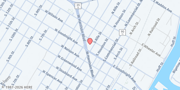 Map showing St. Mary's Star of the Sea- Works of Mercy at 342 South Rife St., Aransas Pass, TX