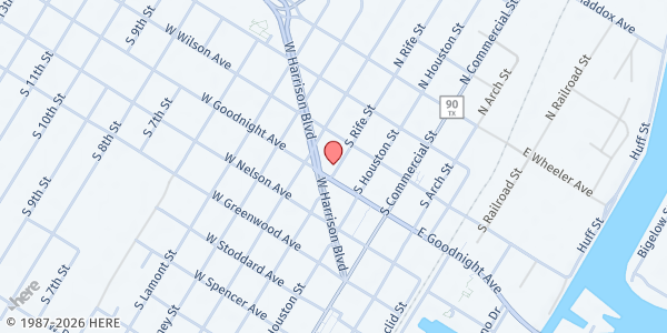 Map showing St. Mary's Star of the Sea - Works of Mercy at 342 S. Rife St., Aransas Pass, TX