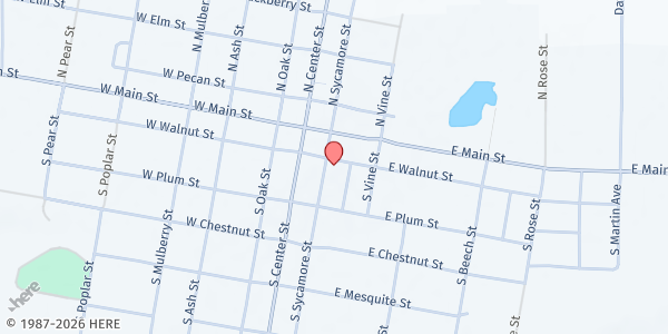 Map showing ANAG, INC. (Archer Service Center) at 202 E Walnut, Archer City, TX