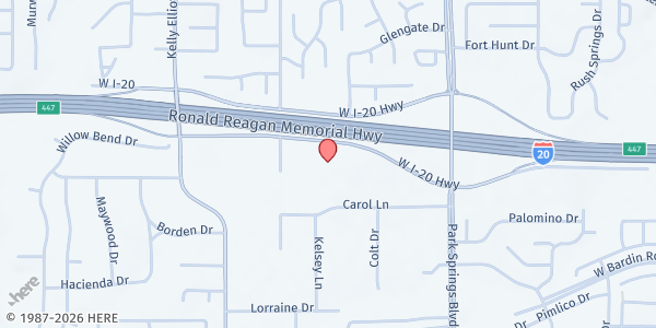 Map showing Arlington SDA Church - Revive Community Care at 4409 Pleasantview Dr., Arlington, TX
