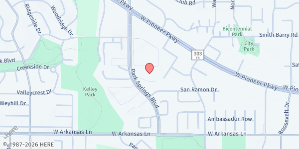 Map showing Foundation Communities - Arlington at 3903 Ichabod Cir, Arlington, TX