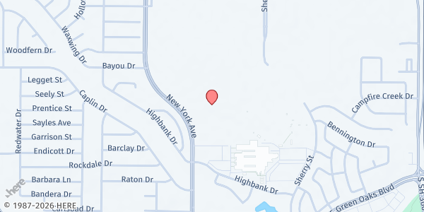 Map showing Household of Faith - Mobile Food Pantry at 5001 New York Ave., Arlington, TX