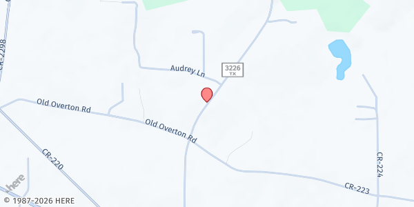 Map showing Matthew 25 Ministries at 12216 FM 3226, Arp, TX