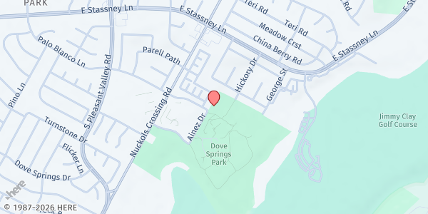 Map showing APH - Dove Springs Neighborhood Center at 5811 Palo Blanco Lane, Austin, TX