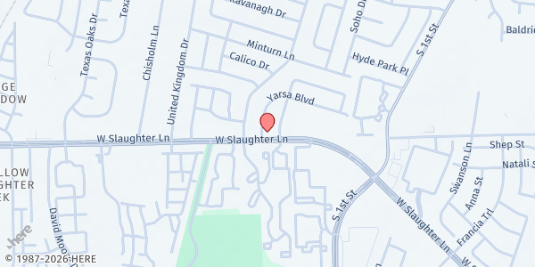 Map showing Foundation Communities - Buckingham Place at 743 Yarsa Blvd., Austin, TX