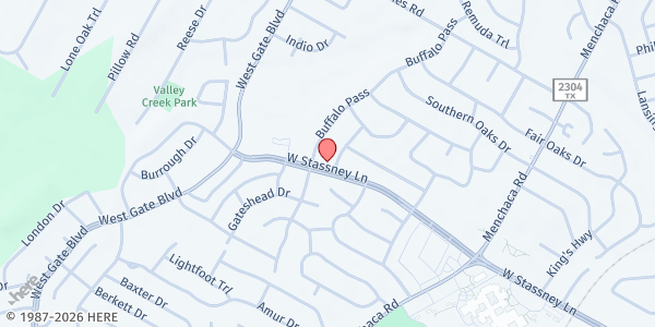 Map showing Foundation Communities - Cherry Creek at 5510 Fernview Rd. B, Austin, TX